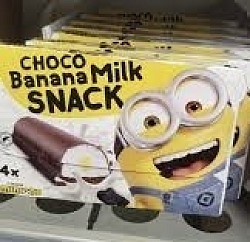 Choco, banana, Milka  snack